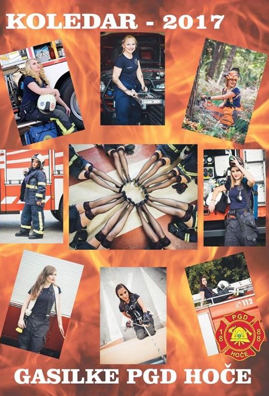 Tako bo izgledala naslovna stran kolegarja gasilk PGD Hoče za leto 2017.