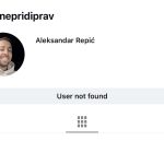 Je res konec? Aleksandar Repić – Nepridiprav ima izbrisane račune!