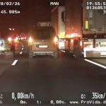 500 evrov kazni: Voznik zlorabil reševalni pas na primorski avtocesti